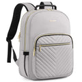 Laptop Backpack Purse for Women (Grey / 15.6-Inch)