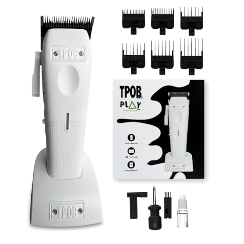 Mini Play Professional Hair Clippers Without Charge Stand (White)