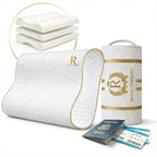 Travel Memory Foam Cervical Pillow (Travel 18 x 12 x 5")