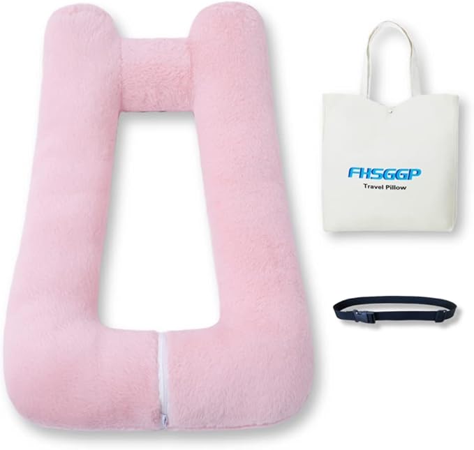 Travel Pillow Upgraded Version of Aircraft Travel Neck Pillow by FHSGGP