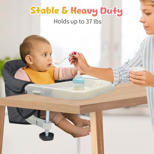 Hook On High Chair with Tray (Core Black)