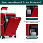 Carry on Luggage (Cherry Red / 22.5")