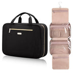 Hanging Toiletry Bag for Women Travel (Black / Medium)