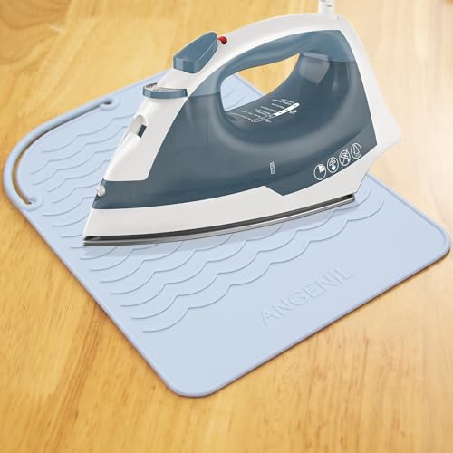 Heat Resistant Silicone Mat for Hair Tools (Blue)