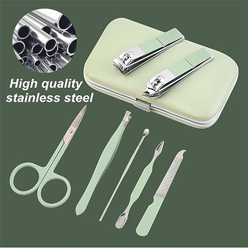 7pcs Manicure Set (Green)