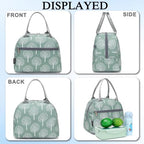 Lunch Bag for Women Insulated Lunch Box Corduroy Lunch Tote Cooler for Travel Work Picnic (Dandelion)