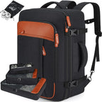 40L Expandable Travel Backpack (Black / 20 inches)