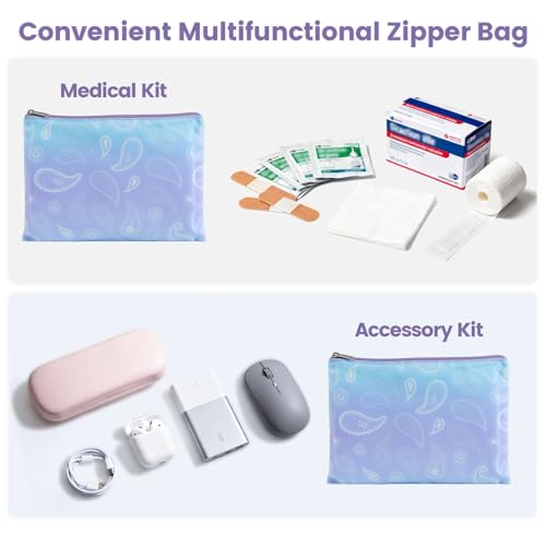 Compression Packing Cubes for Travel (07 Blue Purple Gradient / 5-Piece Set)