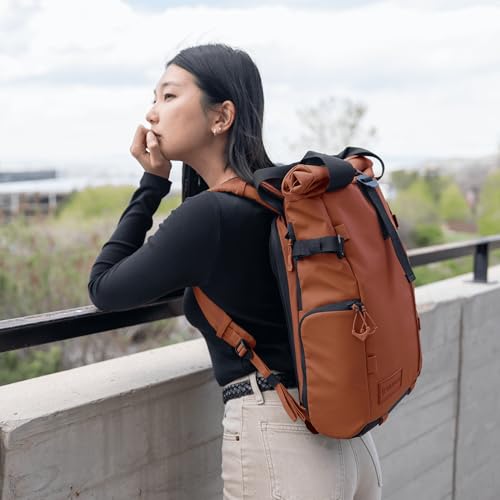 PRVKE 15L Camera Backpack (15L (Photography Bundle) / Rolltop / Sedona Orange)