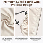 8 PCS Shoe Bags for Travel for Women & Men (Beige)