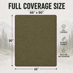 JMR Wool Camping Blanket 10 (Olive Green / 66x90 - 10 Pack)