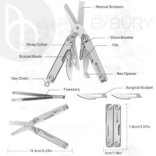 Mini Multitool BI2052A (Scissors / Silver)