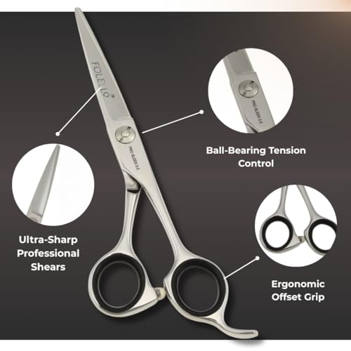 Right Handed Hair Cutting Scissors 5.5" (5.5 grey)