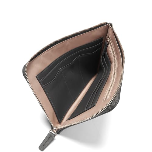 Slim Zip Travel Wallet & Passport Holder (Black Onyx)