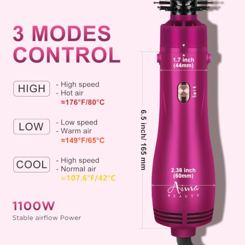 Blow Dryer Brush Set (Rose Pink / 1" & 1.25" Round Barrel)