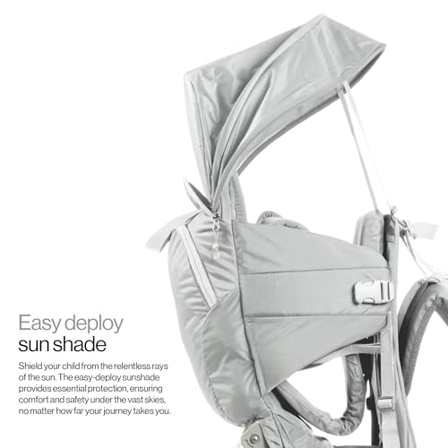 Glacier Scandinavian Hiking Baby Carrier Backpack (Glacier White)