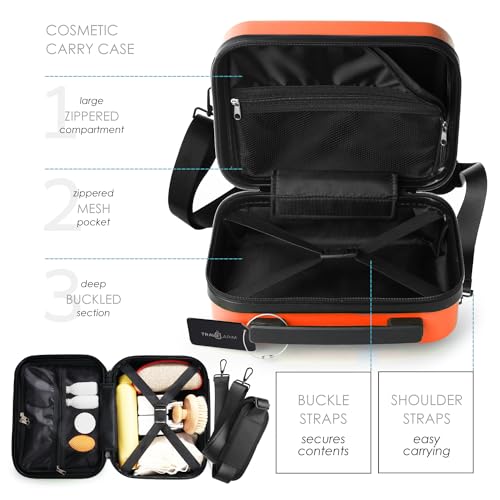 20 Inch Carry On Luggage 22x14x9 Airline Approved Suitcase (Carry-on 20 Inch / Orange)