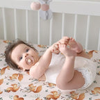 Baby Fitted Crib Sheets (Squirrel&foliage / 52X28 Inch)