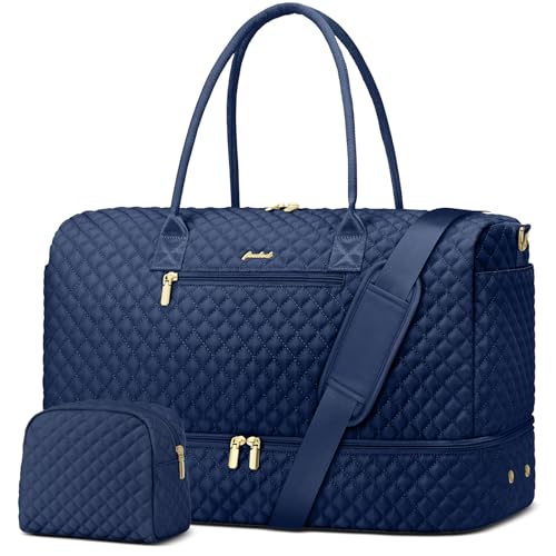 Travel Weekender Bags for Women (62-Blue / Large)