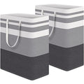 2 Pack Large Laundry Basket (125L / Grey)