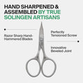 4pc Manicure Grooming Set (4-Pc: Clipper, Combo Scissor, Sapphire File / Magenta Leather Roll)