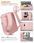 Cooler Backpack Insulated Leak Proof for Women Men Soft Cooler Bag (36 Cans / Pink)