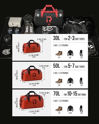 Motorcycle Dry Bag (Orange / 30L)