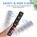 2 Pack Weekly Large Pill Organizer (Dark Green-black)