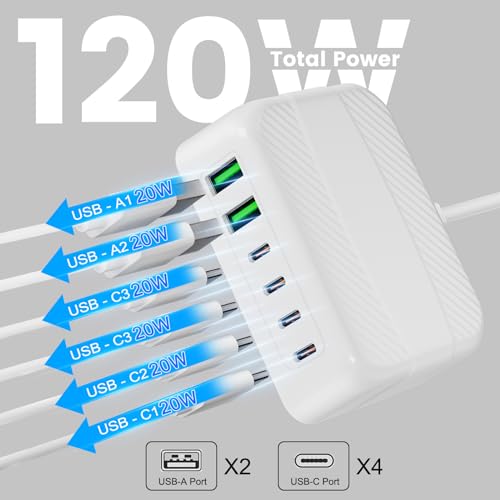 USB C Charging Station (White)
