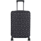 Travel Luggage Cover Suitcase Protector Fits 31 (Black Maze / XL)