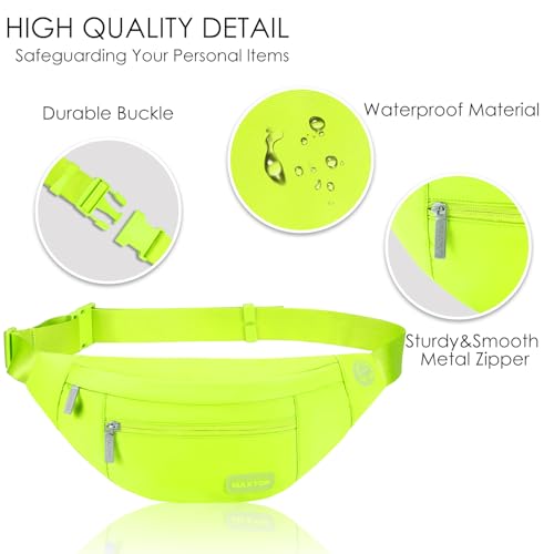 Neno Green Crossbody Fanny Pack Gift for Enjoy Festival Traveling (Neno Green / Large)