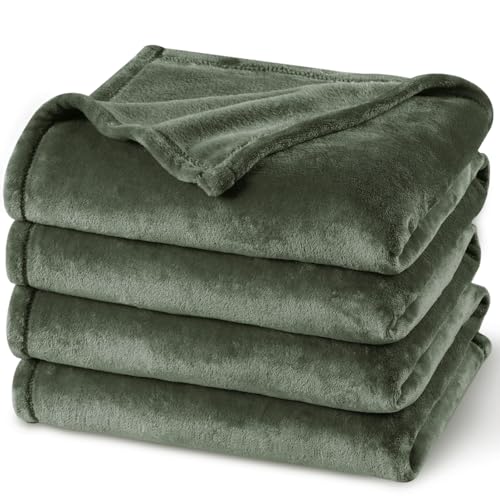 Fleece Blanket King 108x90 (Olive Green / King(108" X 90"))