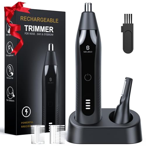 Ear and Nose Hair Trimmer for Men (Black)