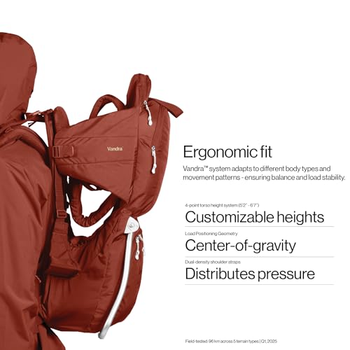 Canyon Scandinavian Hiking Baby Carrier Backpack (Canyon Red)