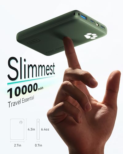 10000mAh 45W Fast Charging Portable Charger (Green)
