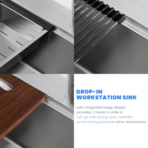 30 x 20 Inch Kitchen Sink (L 30"×W 20"×H 9")