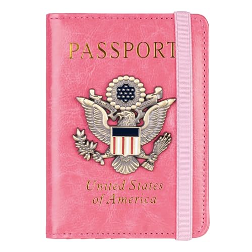 RFID Blocking Passport Holder (Pink / Upgraded)