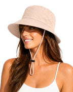 Water Resistant UPF 50+ Sun Bucket Hat Packable Brimmed for Women Men (One Size / Dusty Rose)
