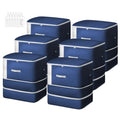 Comforter Storage Bag (Navy Blue / XL-6 Pack - 3-Layer)