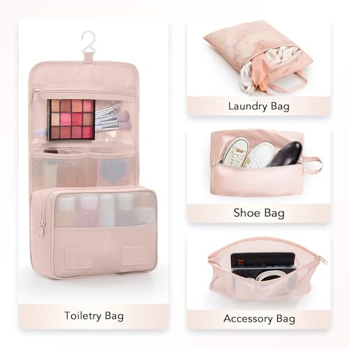10 Set Compression Packing Cubes for Travel Gifts Mom Women (Beige)