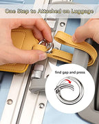 Leather Luggage Tags for Suitcases (Lichee Yellow)