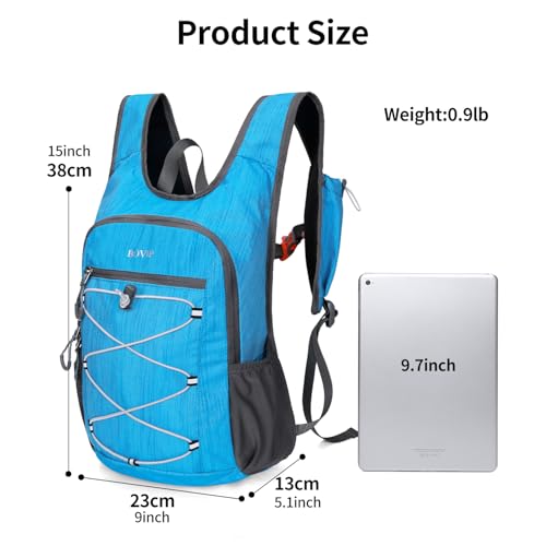 20L Hiking Backpack Lightweight Packable Hiking Daypack Small Travel Outdoor Foldable Shoulder Bag Blue (Blue 1)