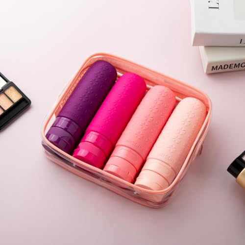 Travel Bottles for Toiletries (Pink / 3 Ounces)