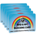 5 Pack RFID Blocking Card Protect Your Entire Wallet (Rainbow)