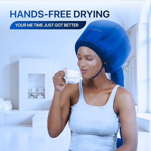 Hair Dryer Bonnet Attachment w (Blue)