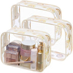 TSA Approved Toiletry Bag (LB-Bohemian Print + Beige / Medium Set)