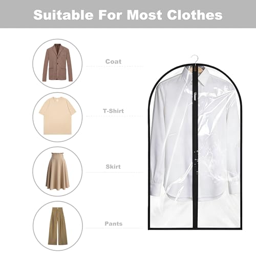 Garment Bags for Hanging Clothes (Clear / 45''- 1 Pack)