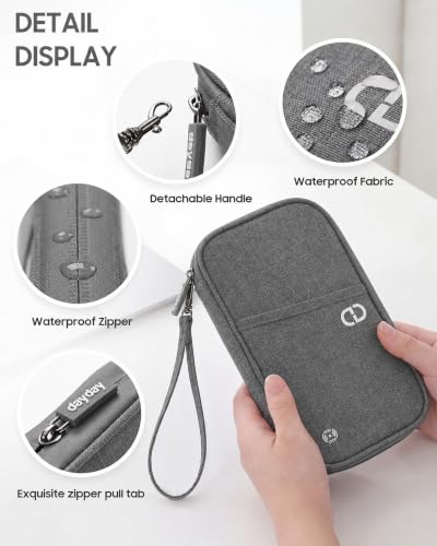 Family Passport Holder for Travel (New Grey)