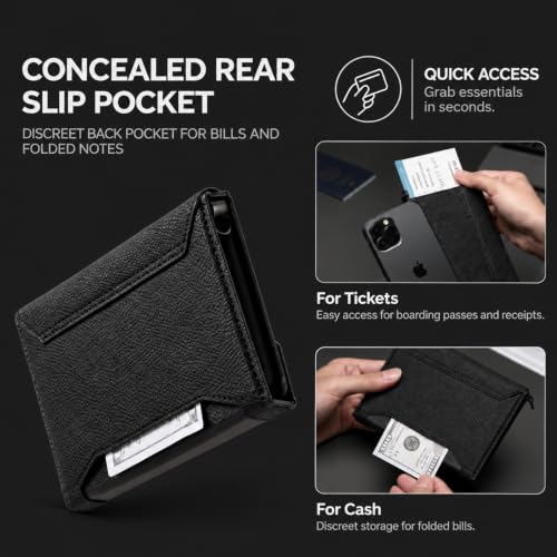 RFID Passport Card Wallet (black pro)