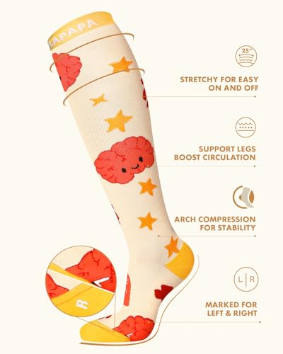 Thick Soft Cotton Compression Socks (Nurse Elements / XX-Large)